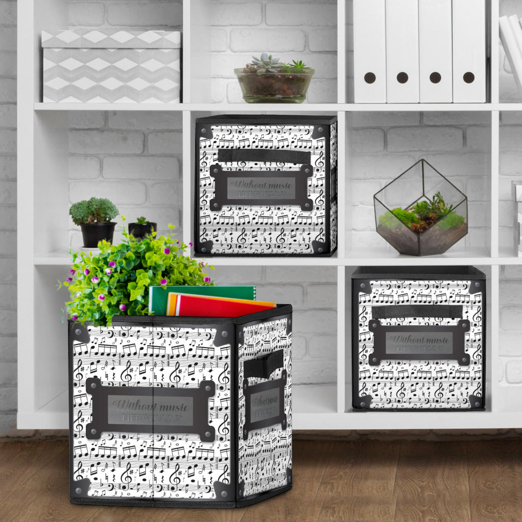 Music Notes Storage Cube