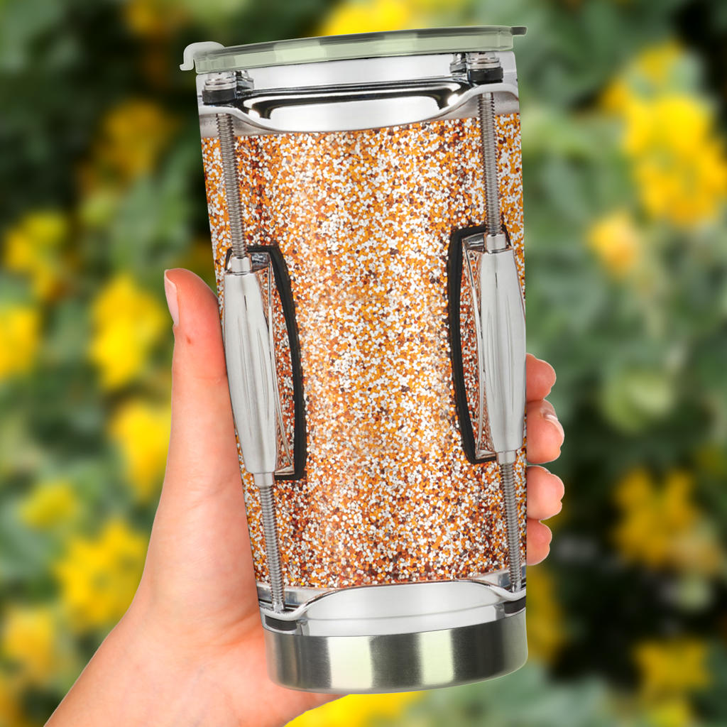 Sparkle Snare Drum Tumbler