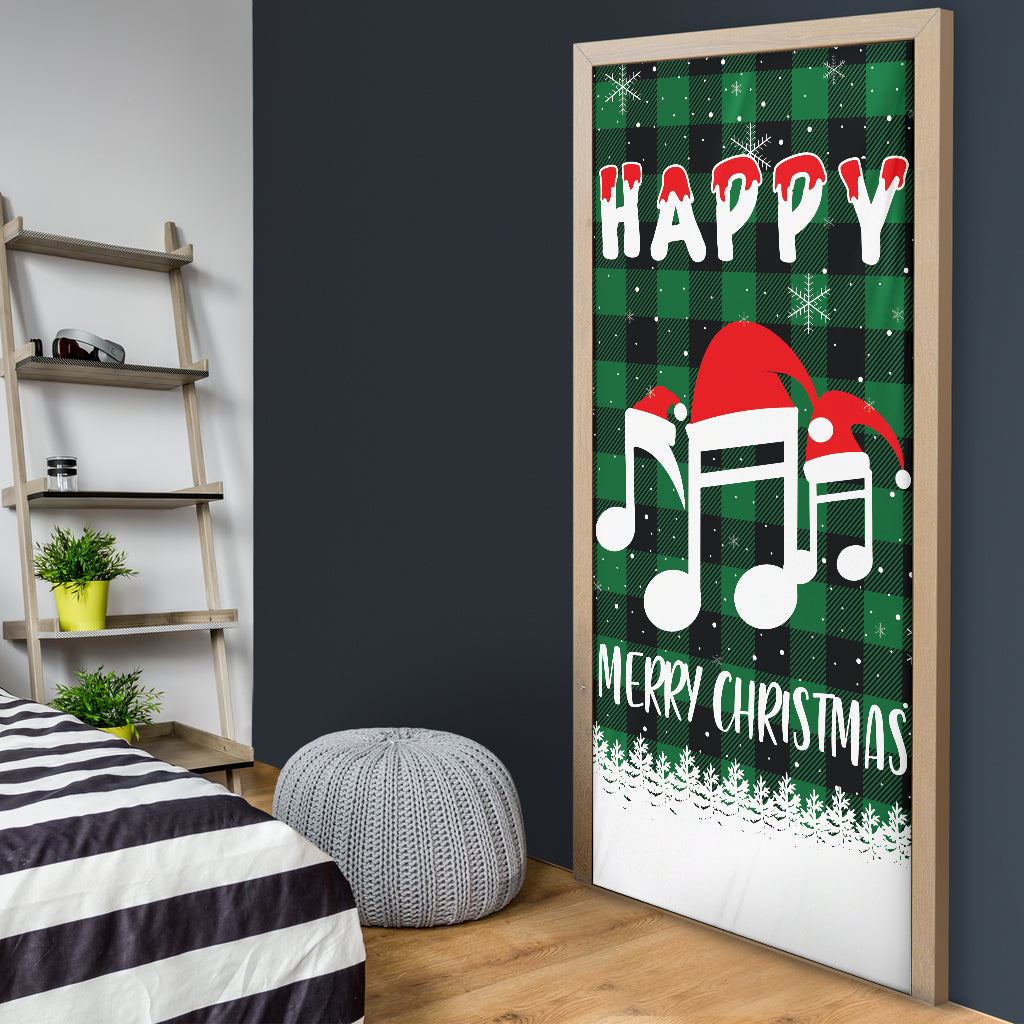 Christmas Music Notes Door Sock