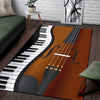 Piano Keys And Violin Area Rug