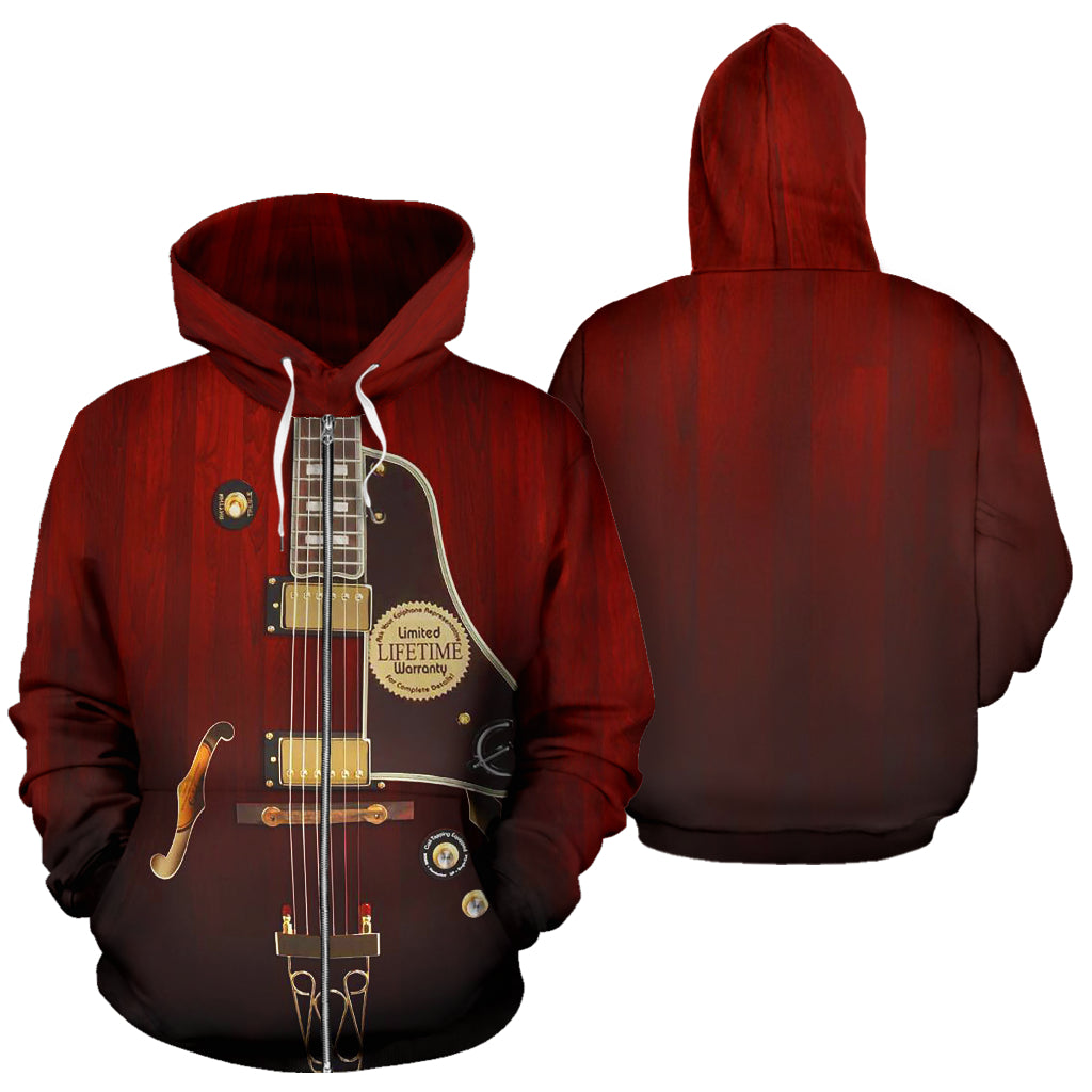 New! Epiphone Sheraton Guitar Zip-Up Hoodie