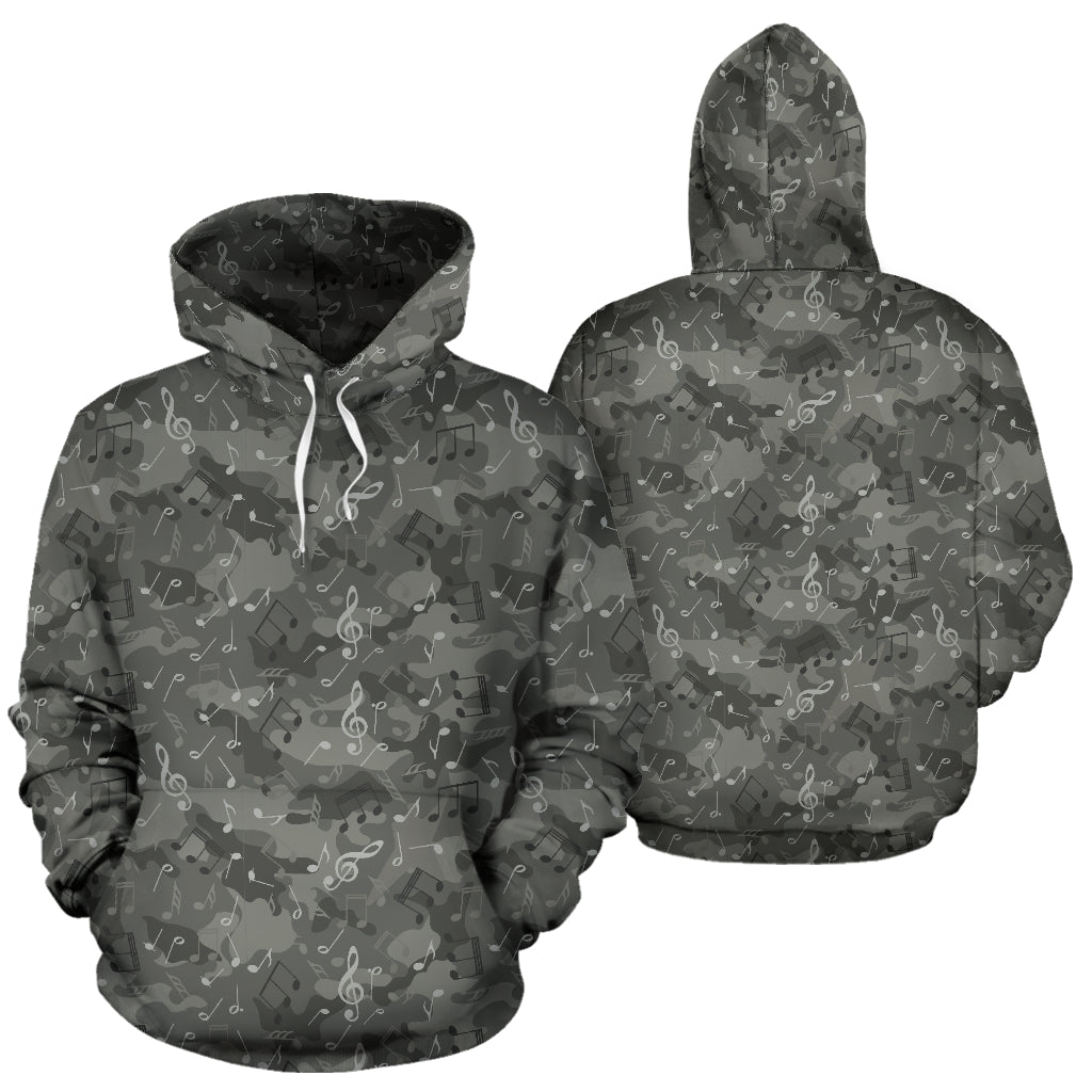 Music Notes Camo Hoodie