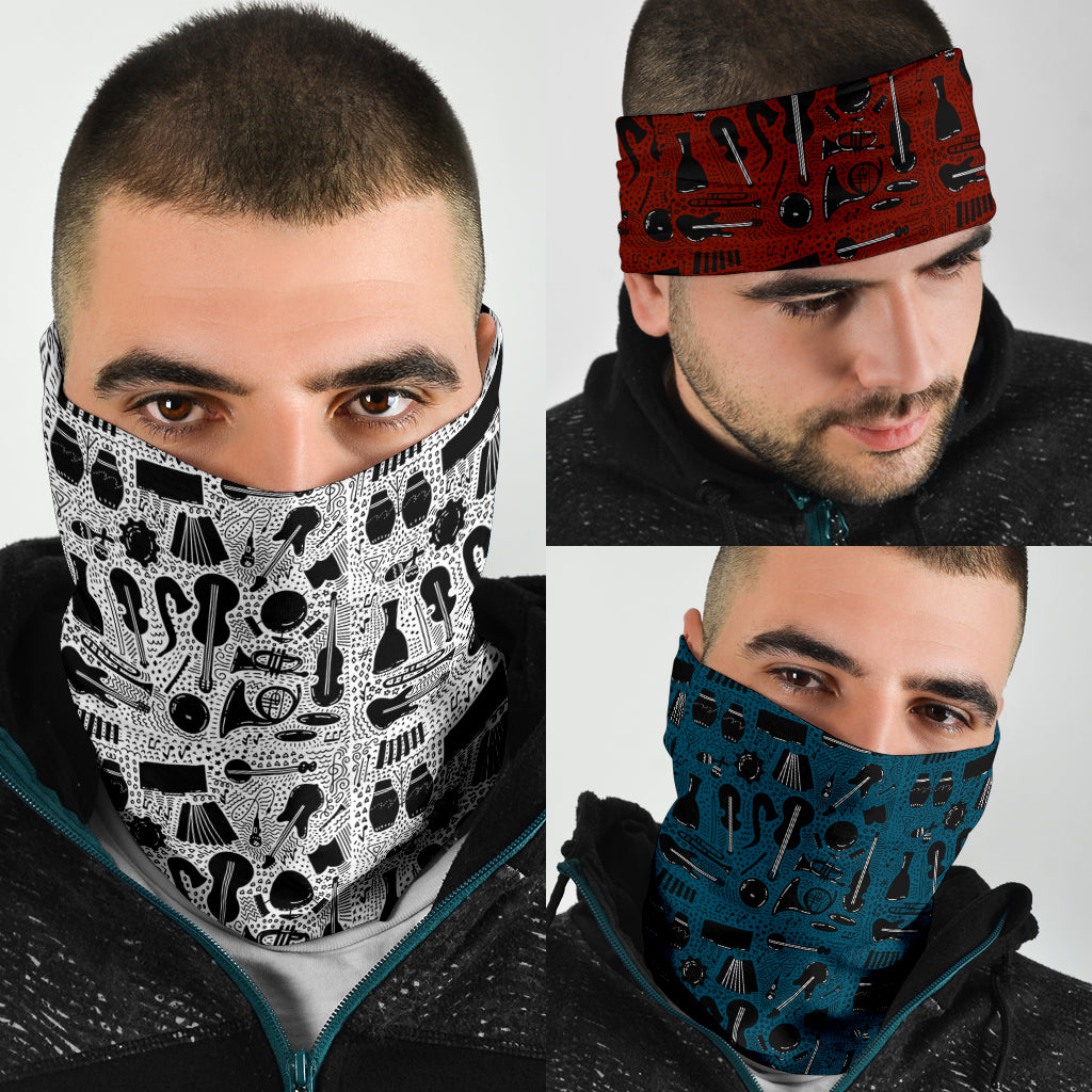 Musical Instruments Art Bandana 3-Pack