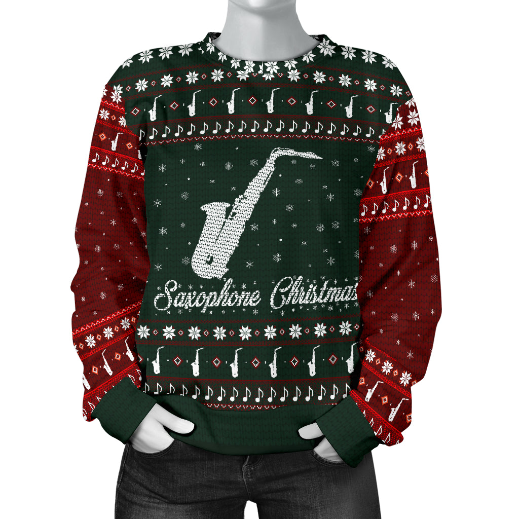 Saxophone Christmas Women's Sweater