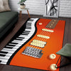 Piano With Guitar Area Rug