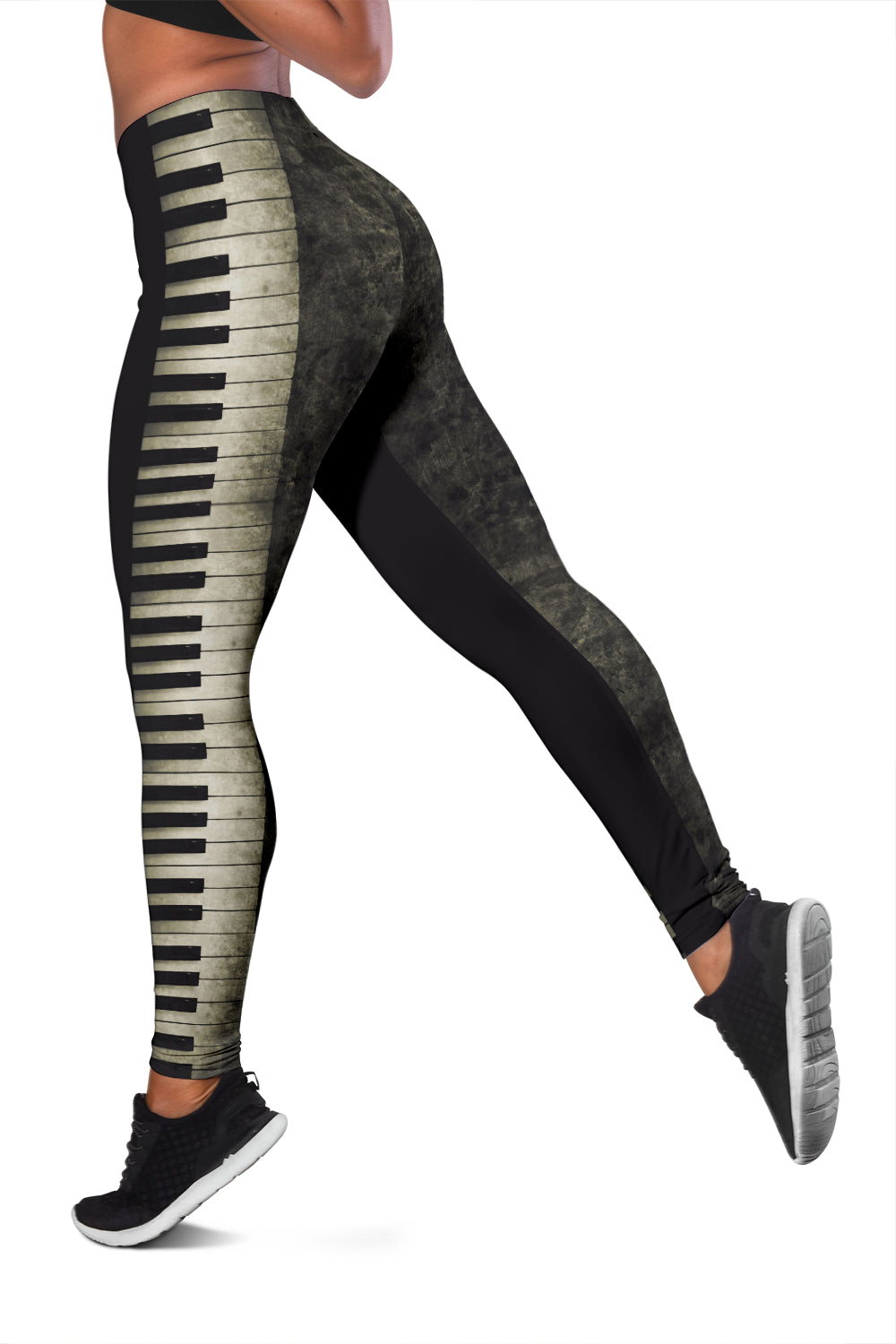 Piano Key Black Women's Leggings