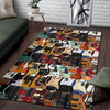 Guitars Area Rug