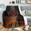 Black Wood Guitar Premium Blanket