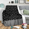 Music Notes And Piano Art Premium Blanket