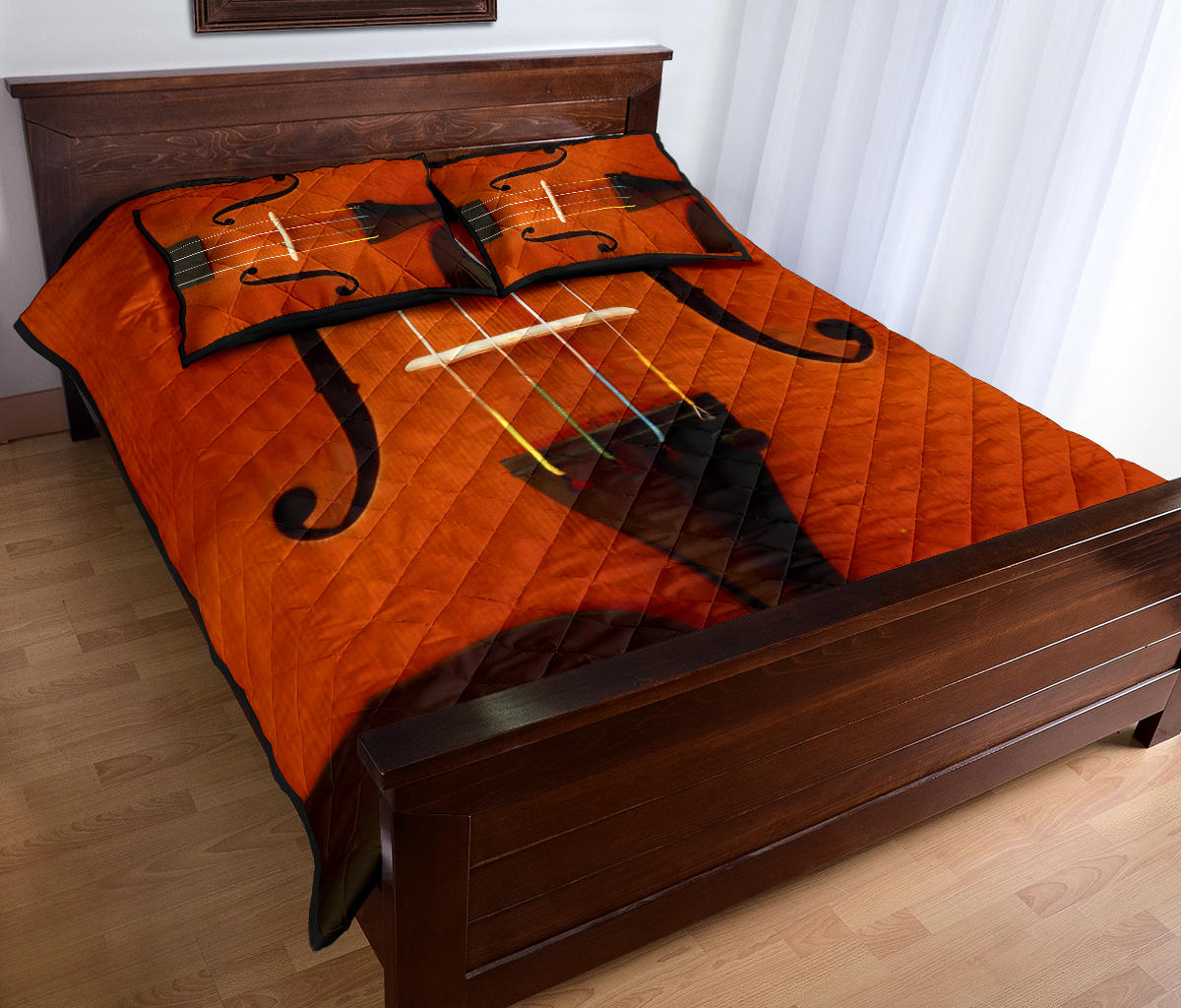 Violin Quilt Bed Set - Quilt Bed Set / King - { shop_name }} - Review