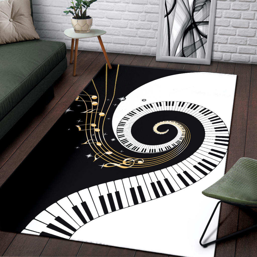 Piano Art Music Area Rug