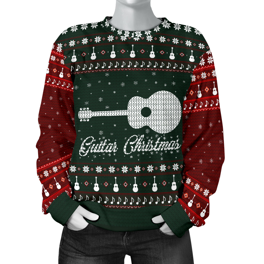 Guitar Christmas Women's Sweater