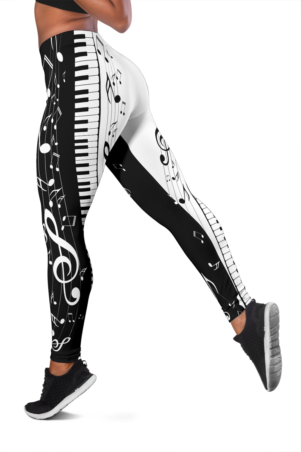 Piano Keys And Music Leggings