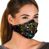 Colorful Music Notes Premium Face Mask