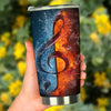 Treble Clef Ice And Fire Tumbler