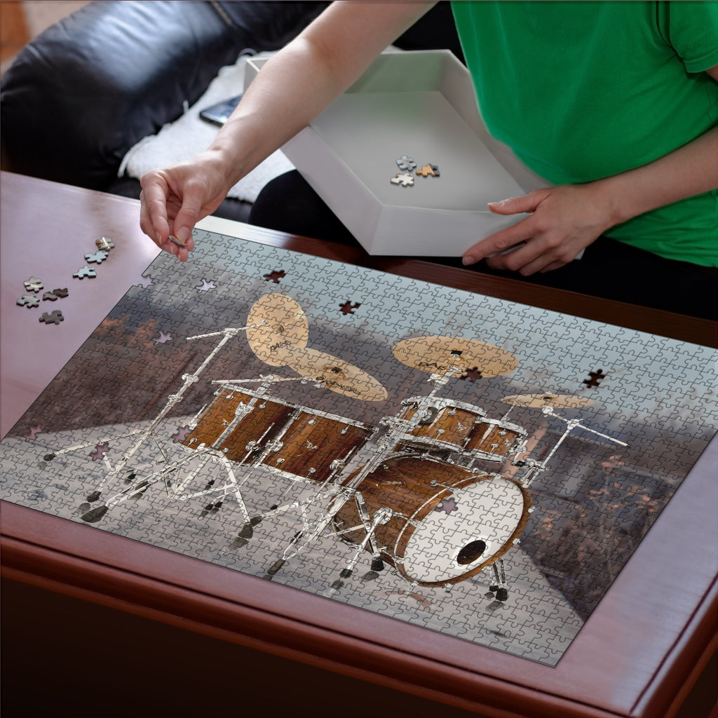 Drum Kits Wood Jigsaw Puzzle