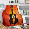 Guitar Sunset Premium Blanket