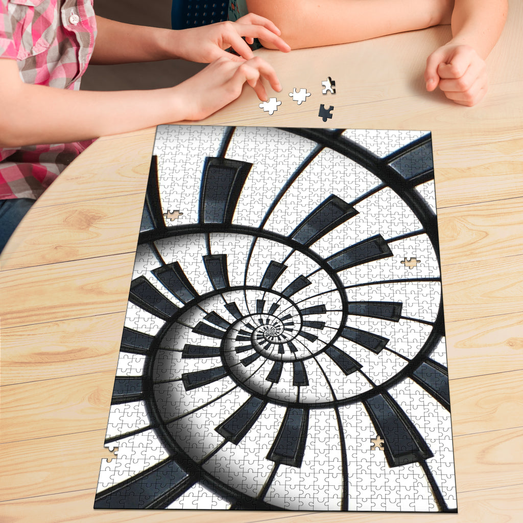 Piano Keys Wood Jigsaw Puzzle