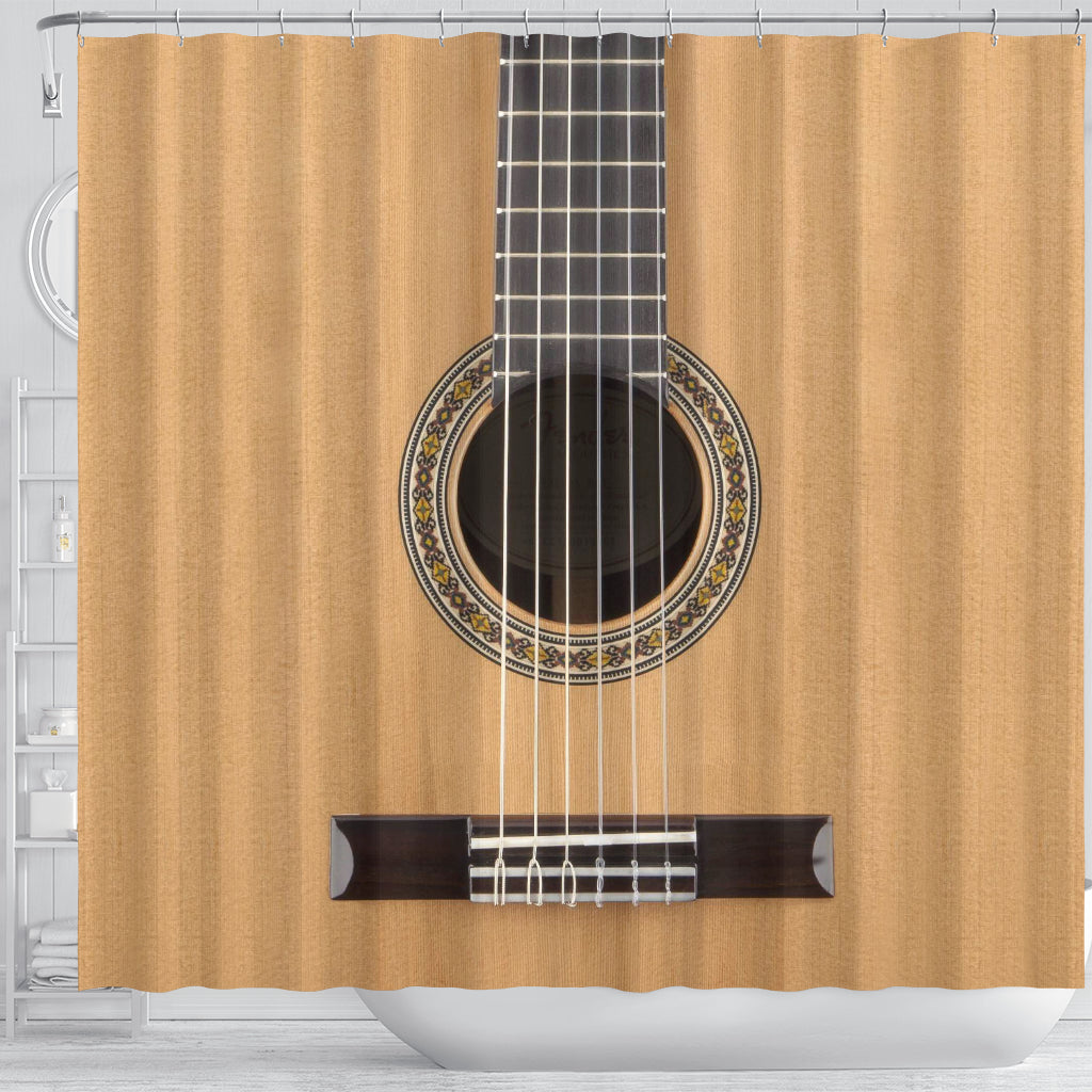 Classical Guitar Shower Curtain