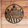 Rockstar Dad Metal Sign
