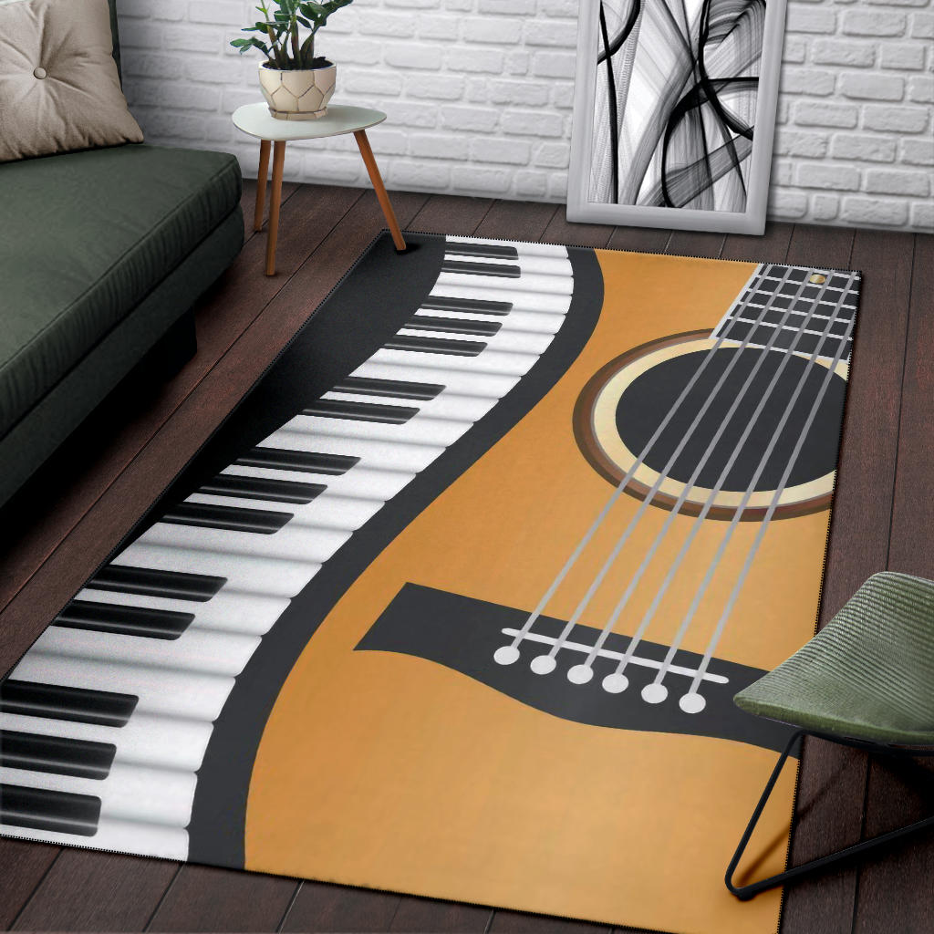 Piano and Guitar Area Rug