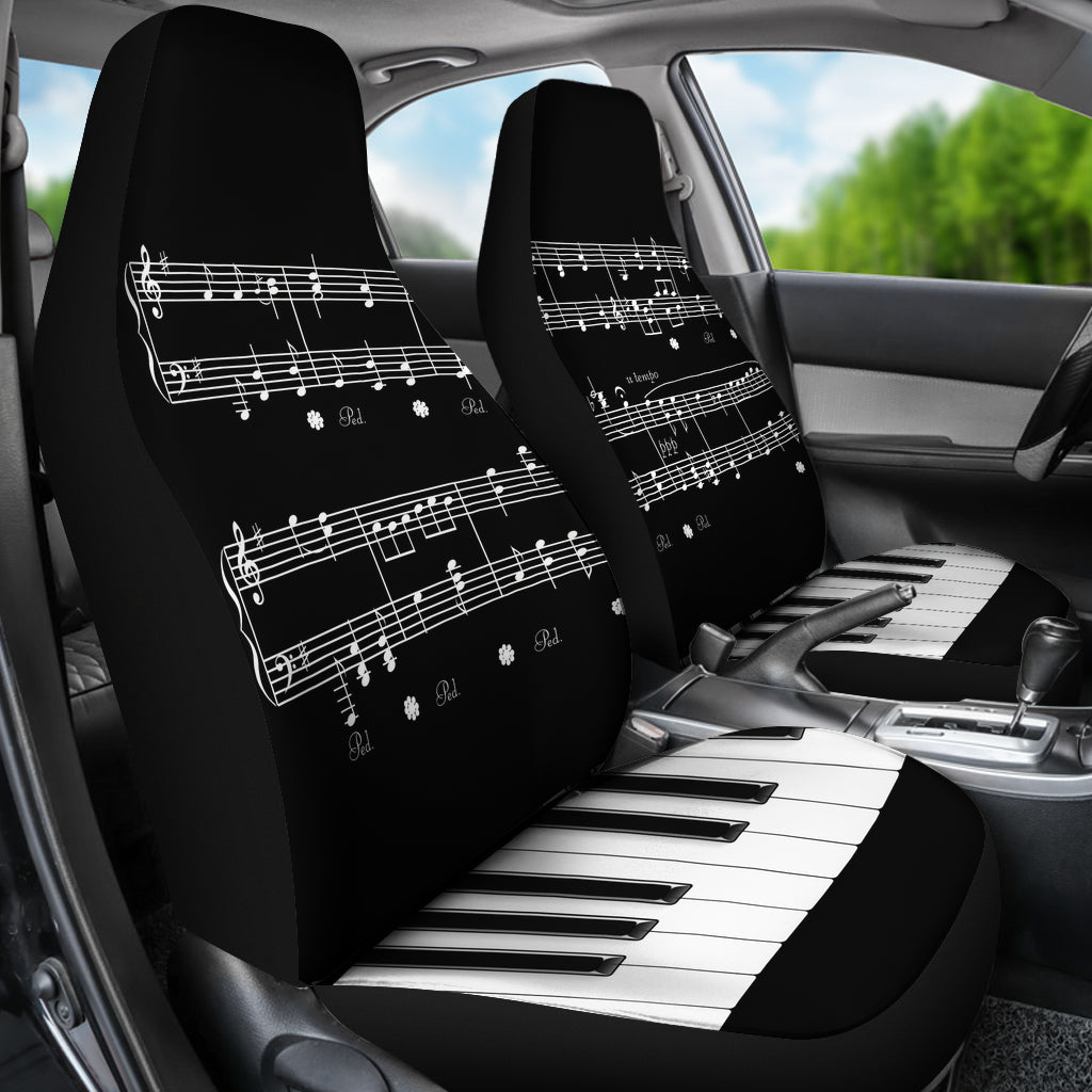 Musical Piano Car Seat Covers