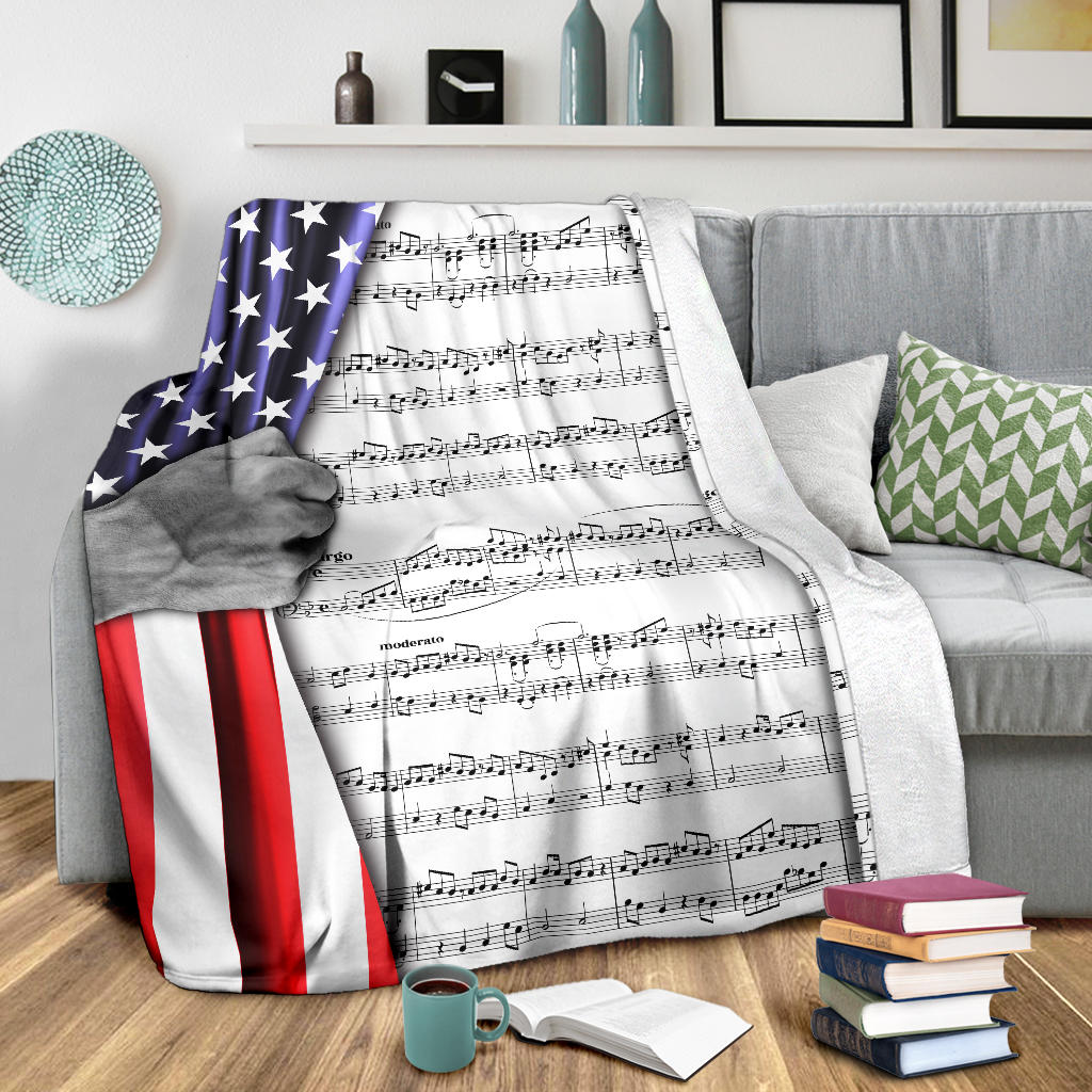 Sheet Music Notes Blanket