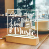 Life Music Light Up Acrylic