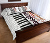 Piano And Music Quilt Bed Set