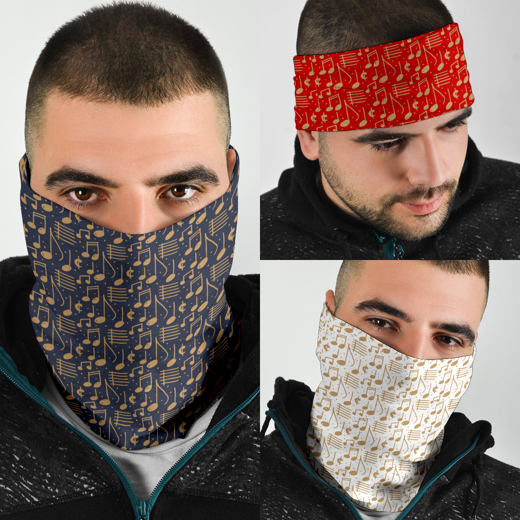 Vintage Music Notes Bandana 3-Pack
