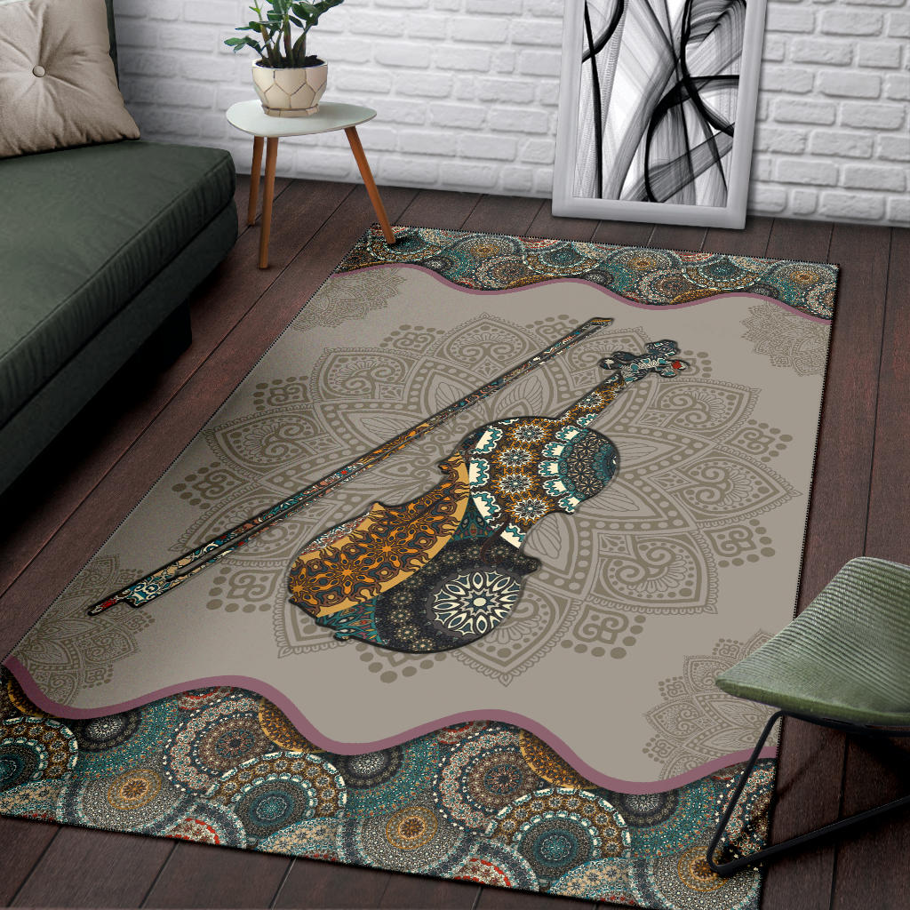 Violin Mandala Area Rug