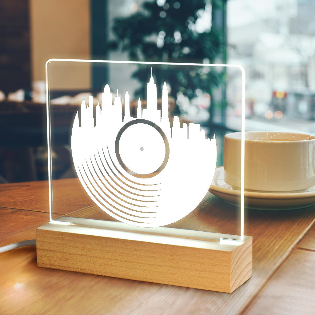 Vinyl City Light Up Acrylic