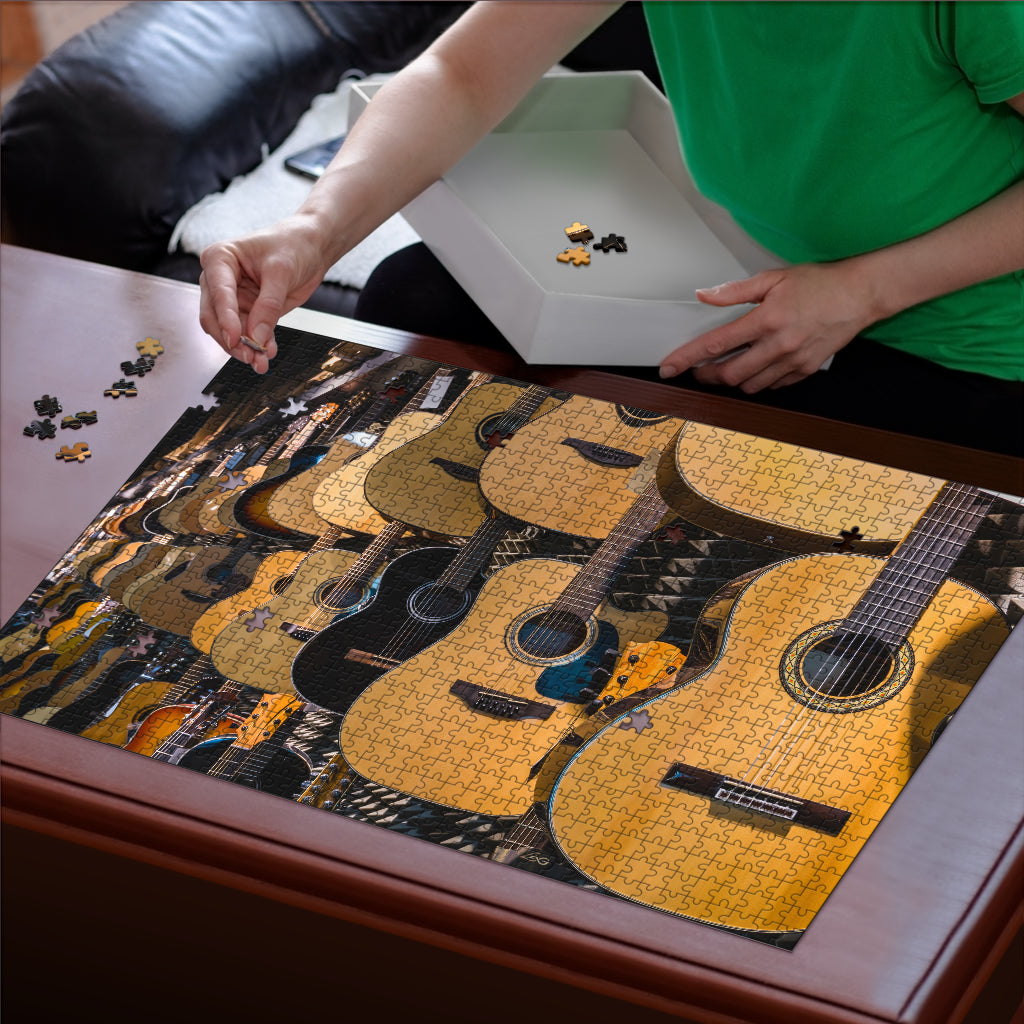 Guitars Wood Jigsaw Puzzle