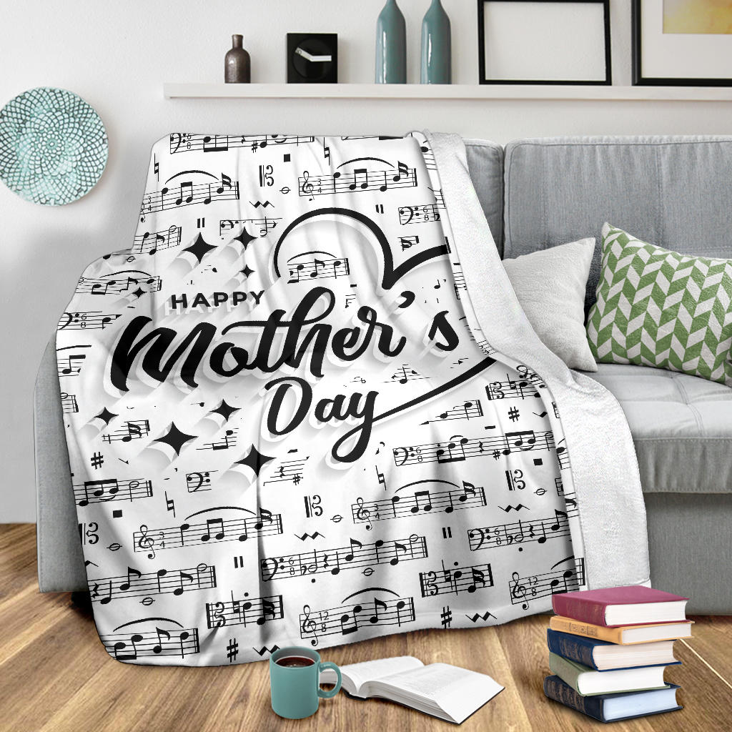 Musical Notes Mother Day's Blanket