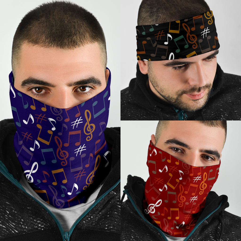 Colorful Music Notes Bandana 3-Pack
