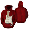 Red and White Guitar Hoodies