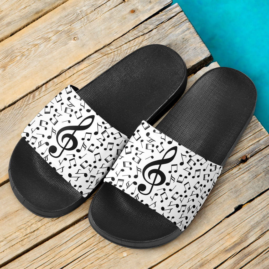 Musical Notes Slide Sandals