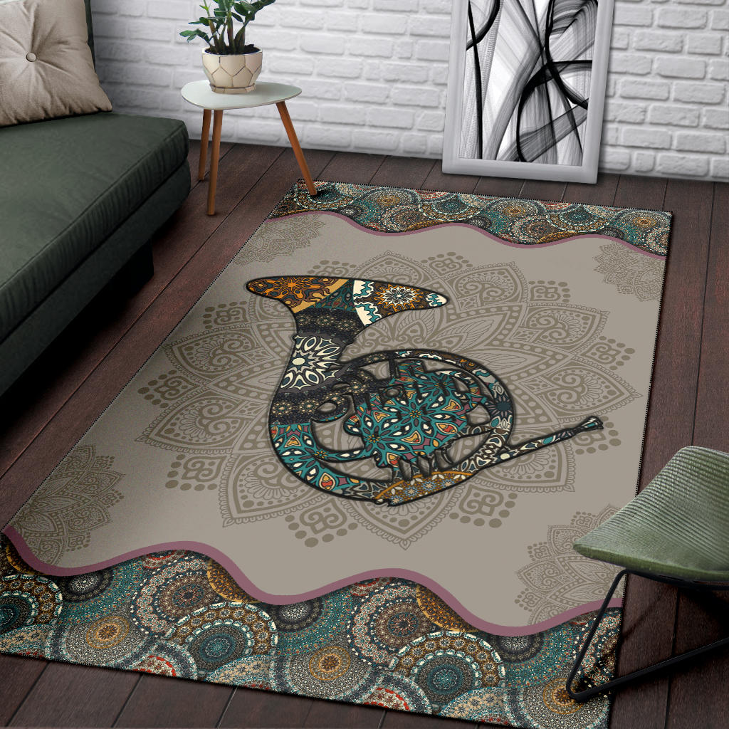 Horn Mandala Area Rug