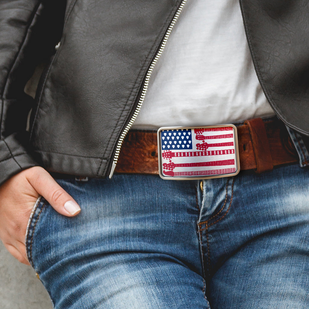 American Flag Guitar Belt Buckle - { shop_name }} - Review