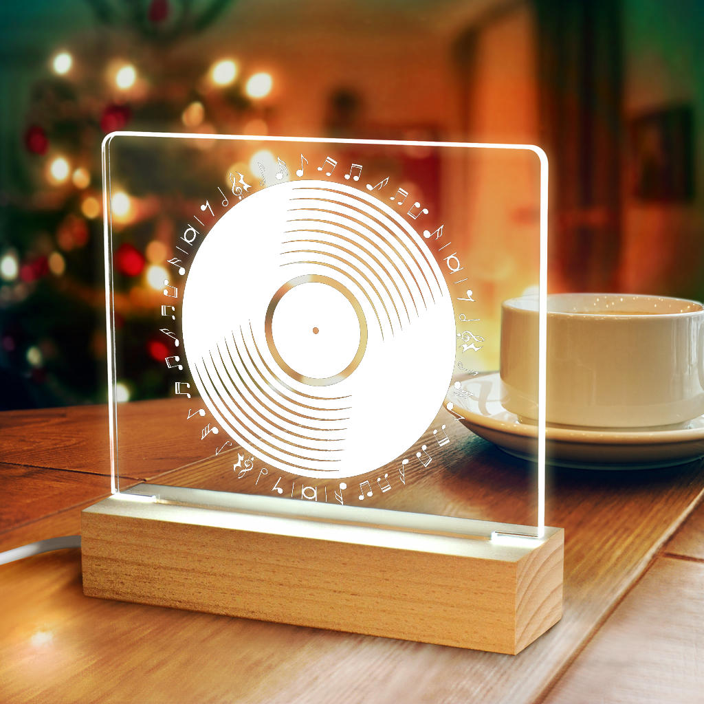 Vinyl Music Light Up Acrylic
