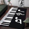 Musical Notes Piano Area Rug