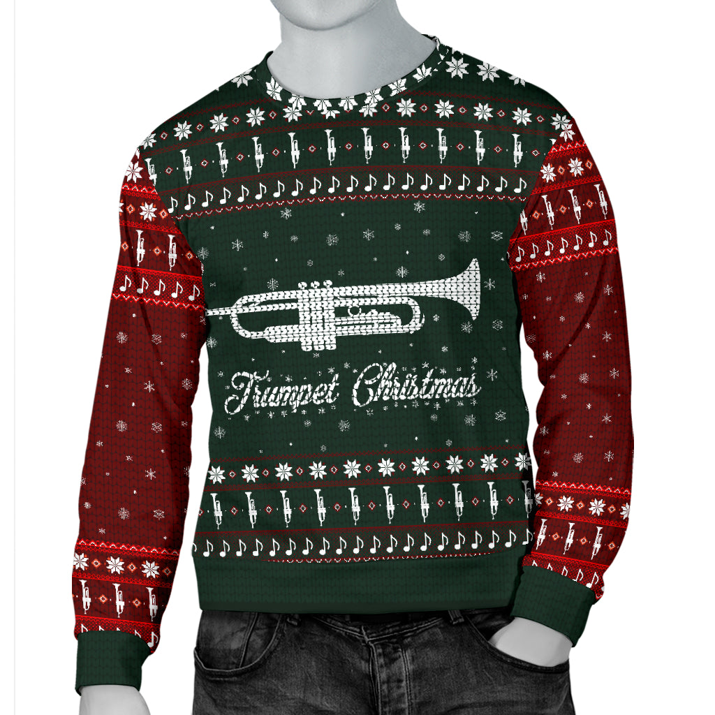 Trumpet Christmas Men's Sweater