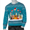 Guitars Christmas Men's Blue Sweater