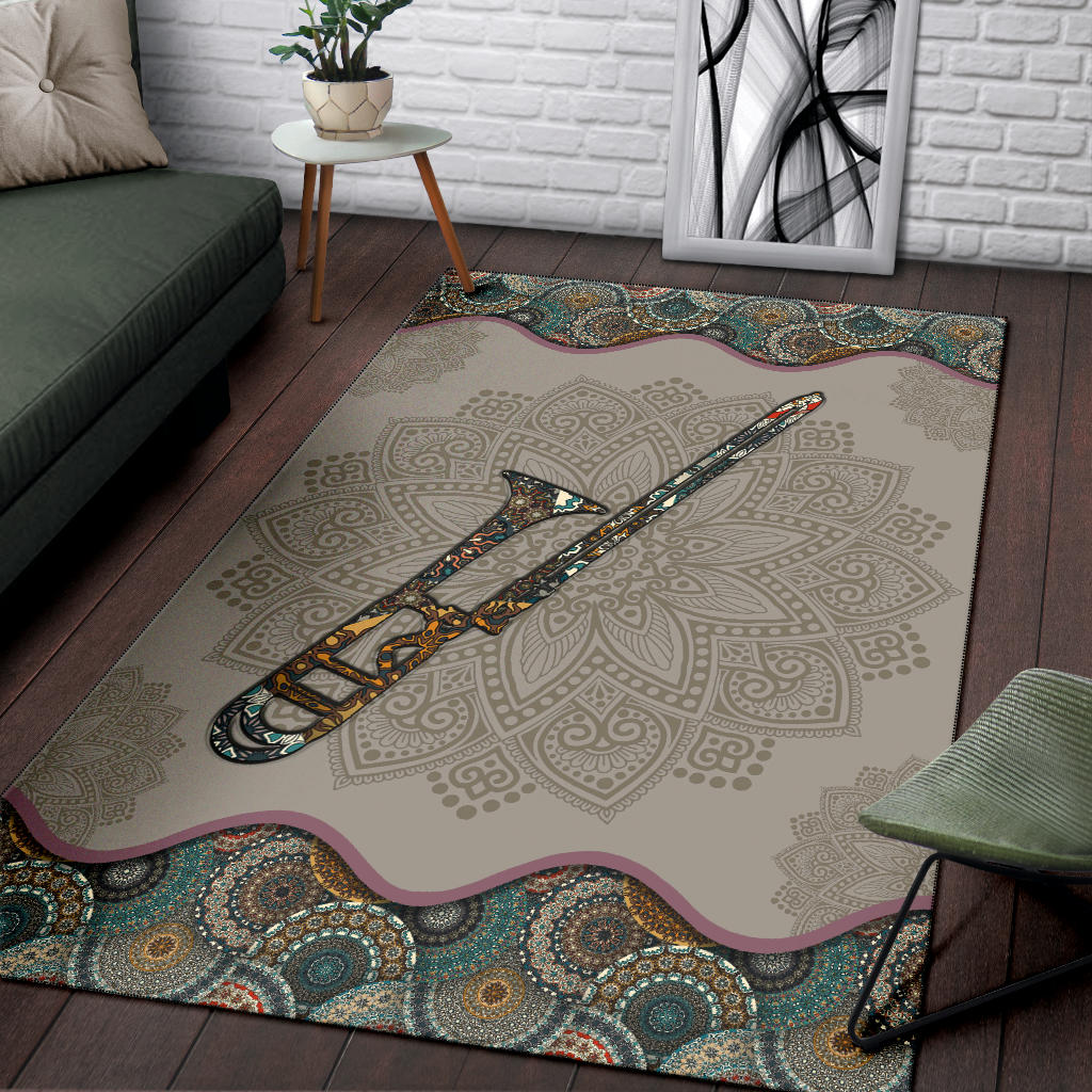 Trombone Mandala Area Rug
