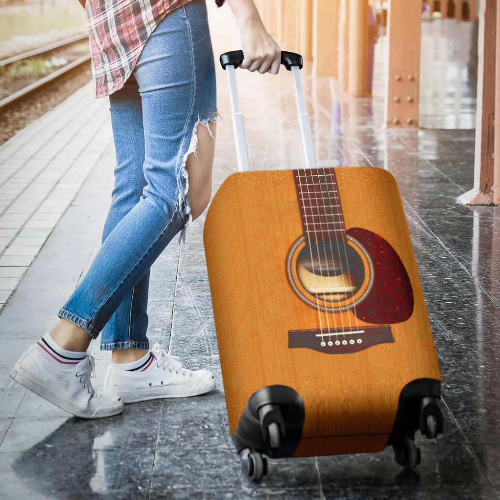 New! Wooden Guitar Luggage Cover