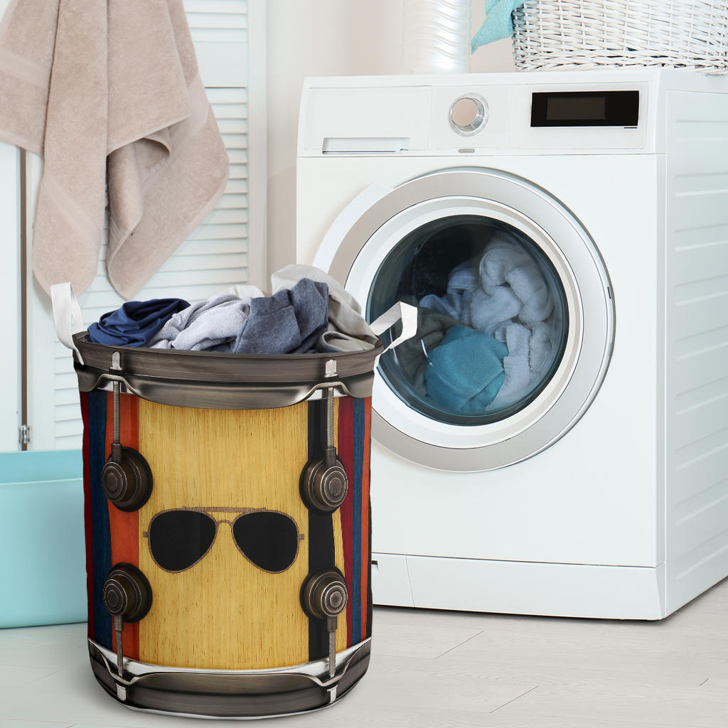 Metal Snare Drum Laundry Basket