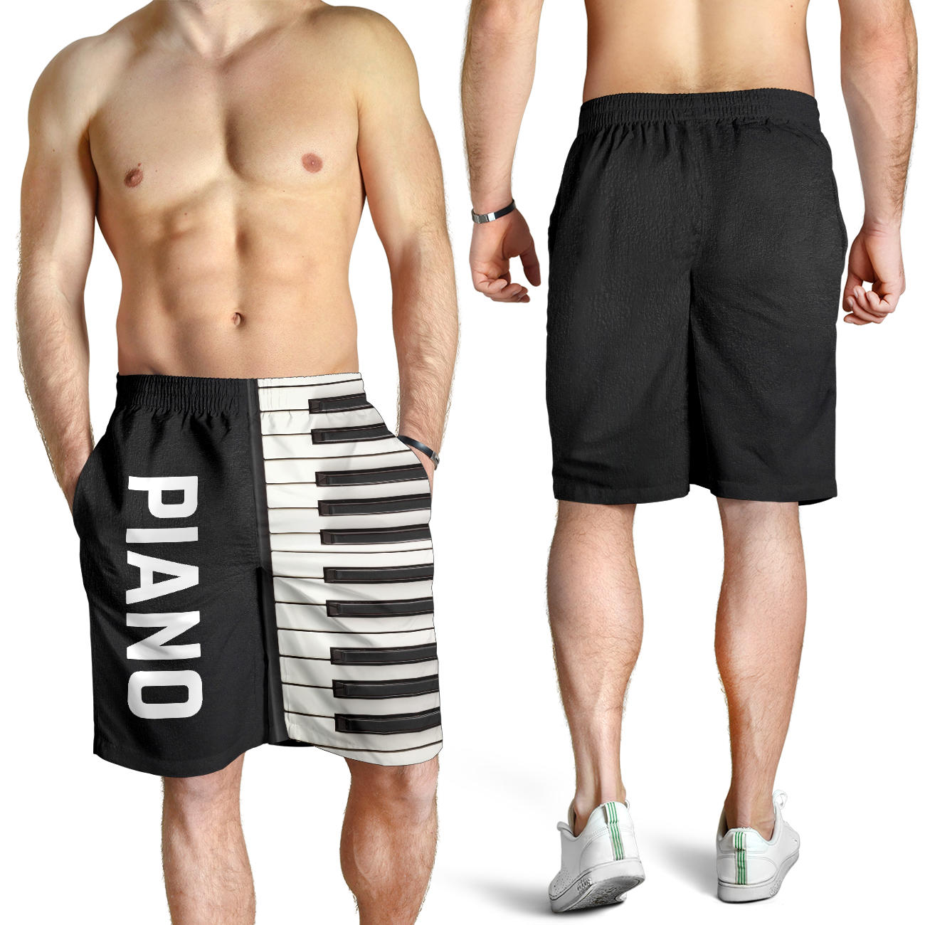 Piano Keys Black Short