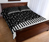 Music Notes And Piano Art Quilt Bed Set