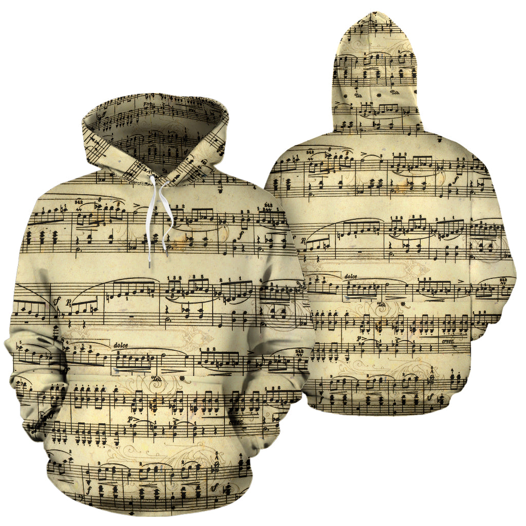 Music Sheet Hoodie