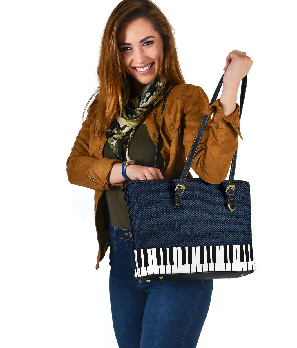 Piano Fabric Leather Bag